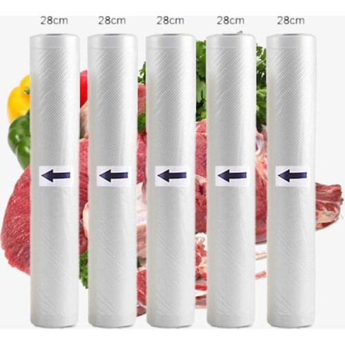 5 Rolls 2 Rolls /Lot Kitchen Food Vacuum Bag Storage Bags For Vacuum Sealer Vacuum Packaging Rolls 12/15/20/25/28cm*500cm