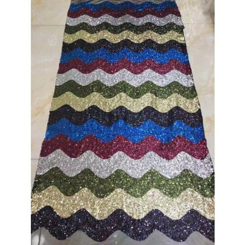 African Lace Fabric Embroidered Nigeria Sequin Lace Fabric 2021 Ladies High Quality French Tulle Lace Fabric SX35361