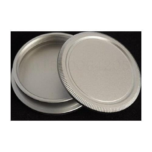 For Leica L39 M39 39mm screw lens metal body cap and rear cap back cap silver Metal