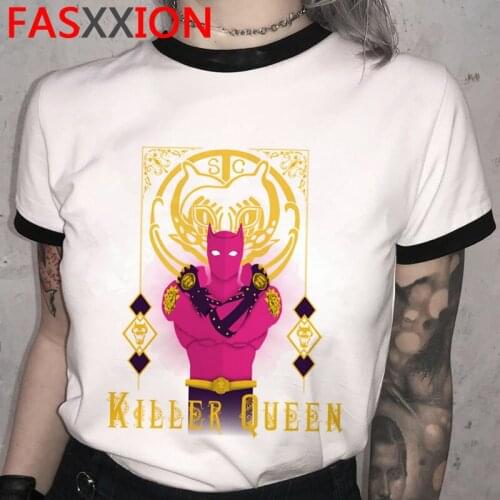 Jojo Bizarre Adventure top tees summer top men tumblr harajuku kawaii 2021 harajuku clothes tshirt couple clothes plus size
