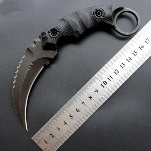 KESIWO KS1691 Fixed blade knife EDC D2 blade survival camping Karambit outdoor straight hunting rescue Sheath tool CS GO knife
