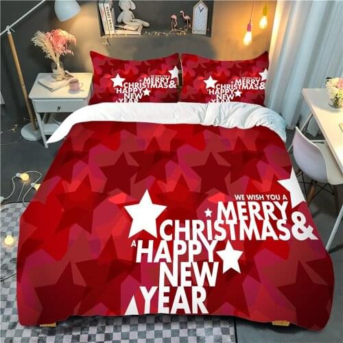 Christmas Series Santa Claus HD Printing Duvet Quilt Cover Set Queen King Twin Bedding Set For Children Adults Bedclothes
