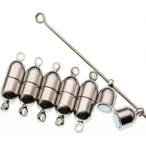 10pcs 19x20mm Round Magnetic Clasps Fit Bracelet Necklace End Clasp Connectors for Leather Bracelet DIY Jewelry Making