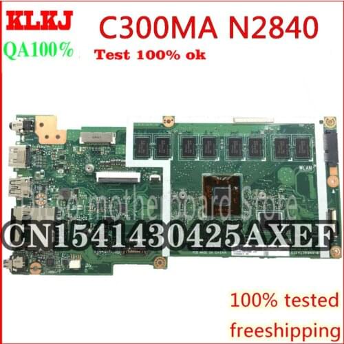 KLKJ C300MA Motherboard For ASUS C300MA Motherboard N2840 CPU 4G RAM C300ma Mainboard rev2.1 Work 100% Test Original
