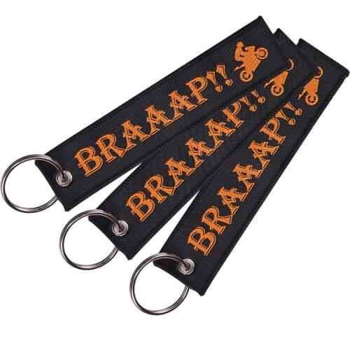 MELIFE Climbing accessories black Key Chain Safety Tag Embroidery Pilot KeyChains for Aviation Gifts Sport Tag Label 3 PCS/LOT