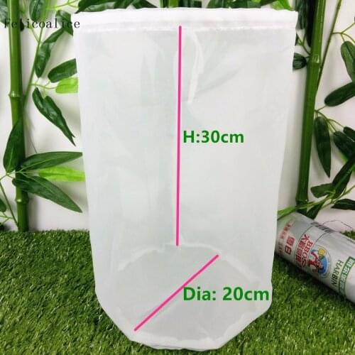 20*30cm Type A Whiskey Craft Home Beer Brew Filter bags bucket fine mesh Hops Grain Filter Reusable Tea Bag