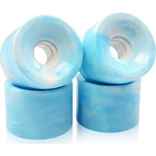 NEW-4Pcs 78A 90% Super High Rebound Wear-Resistant 70X51mm Skateboard Wheel for Longboard Street Skateboard