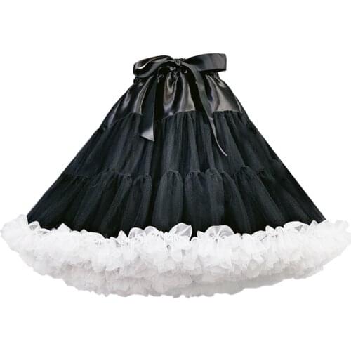 New Short Tulle Petticoat Dress Girls Skirt Petticoat Tutu Lolita Faldas Cupcake Dress Multi Color EE102