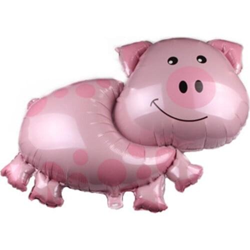 New Cartoon Animal Special-Shaped Pig Aluminum Film Balloon Wedding Confession Birthday Party Decoration