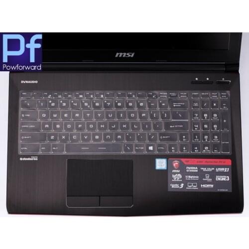 For MSI GT76 GE73 GL73 GE75 GP75 GL75 GF62 GV62 GF72 GL63 GE75 GF75 GT76 Gaming 17.3 17 inch Transparent Tpu Keyboard Cover