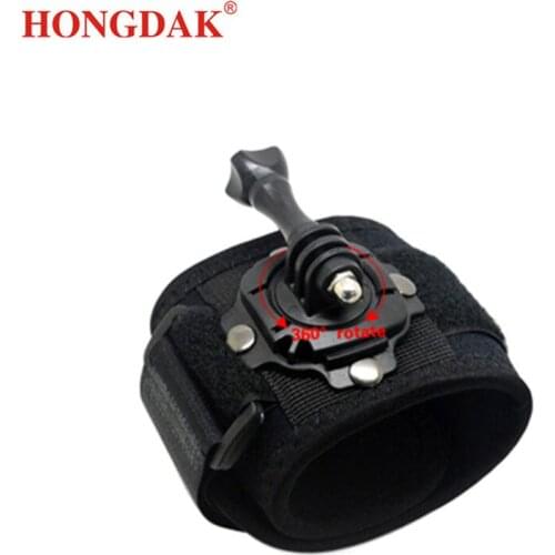 Hongdak Band Strap Rotating 360 degree Wrist Hand Strap Mount for Gopro Camera