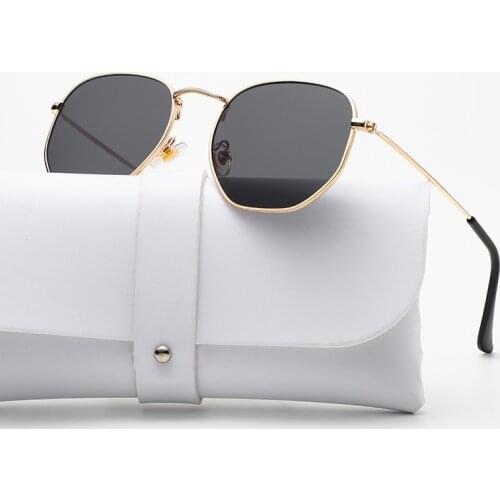 Vintage Fashion Metal Sunglasses Women Men Brand Design Sun Glasses Mirror Trendy Square Glasses Sun Unisex Gafas De Sol Uv400