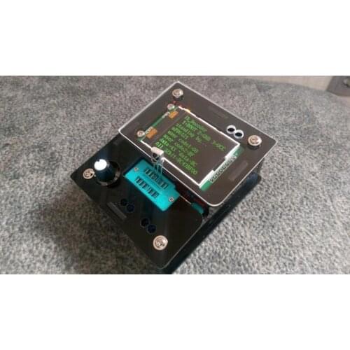 English Transistor Tester LCR Diode Capacitance ESR Frequencymeter Resistance DS18B20 DHT11 IR_decoder Test