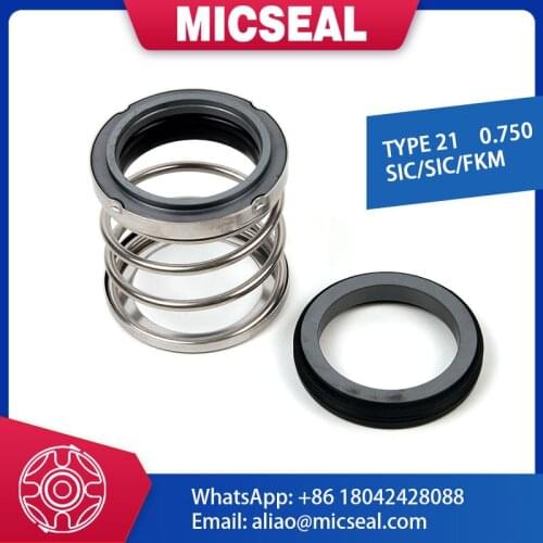 Mechanical Seal Type 21 - 0.750" SIC/SIC/FKM