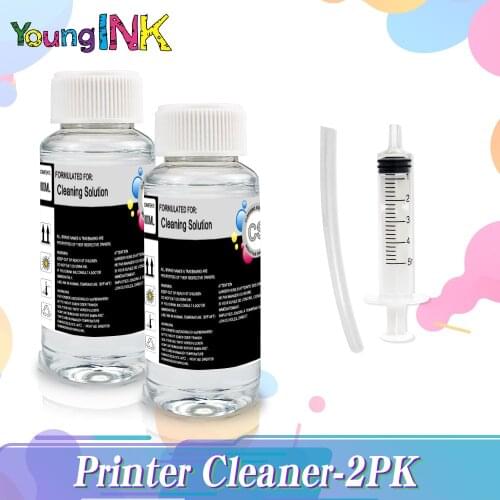 YOUNGINK Printerhead Cleaning Fluid Wash Liquid Cartridge Dye Ink for Epson for Canon for Brother for hp Printer Head Ink