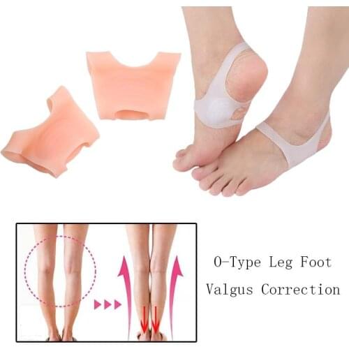 1Pair SEBS Silicone Unisex Shock-Absorbant For 'O' Leg Varus Breathable Hallux Valgus Corrector Orthotics Insoles Bandage