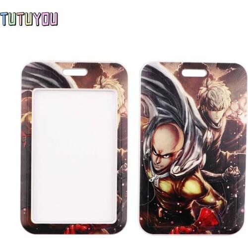 1pcs PC3044 Anime Boy Creative Lanyard Card Holder Student Hanging Neck Mobile Phone Lanyard Badge Subway Access Card Holder