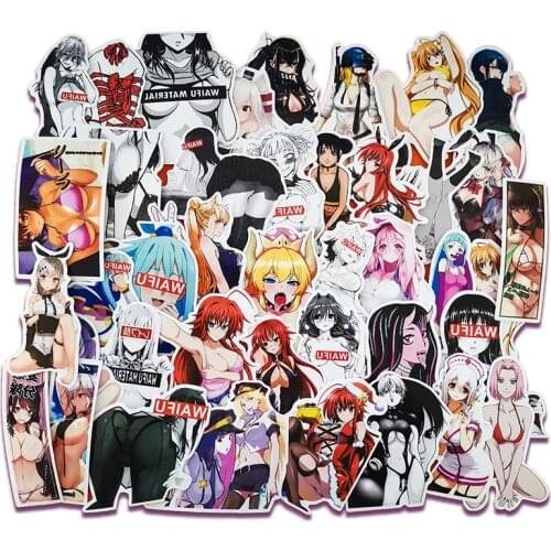 100pcs Anime Hentai Sexy Pinup Bunny girl Waifu Decal Stickers suitcase laptop Car Truck Waterproof Car sticker