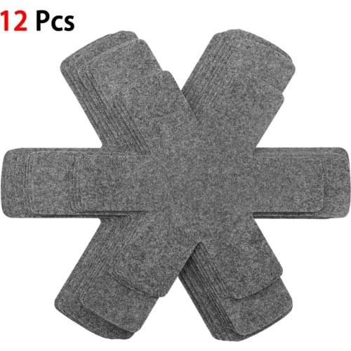 12pcs Pot Pan Protectors Divider Pads to Prevent Scratching Separate Protect Surfaces non-stick pans for Kitchen Cookware Part
