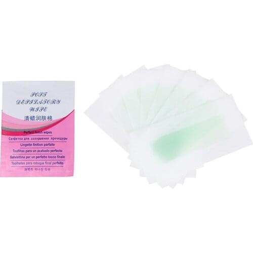 16Pcs/bag Mini Size Hair Removal Tool Wax Strips Waxing Wipe Sticker For Face Leg Lip Eyebrow Leg Arm Body Hair Removal Two Side