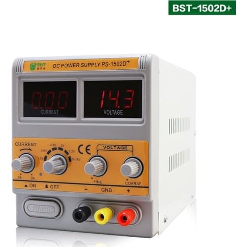 220V Regulated DC Power Supply 12V 2A Best 1502D+ Adjustable Digital Display Power Supply for Phone PCB Repair