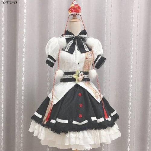 Anime! Touhou Project Syameimaru Aya Lolita Dress Lovely Gorgeous Uniform Cosplay Costume Halloween Party Outfit For Women