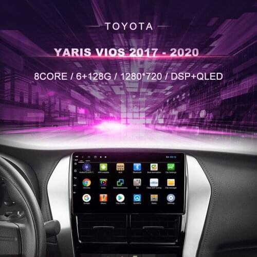 Car DVD For Toyota Yaris Vios 2017 - 2020 Car Radio Multimedia Video Player Navigation GPS Android 10.0 Double Din