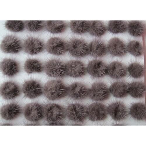 Free shipping!!!! DIY jewelry findings-30mm coffee color mink fur ball/can select you need color