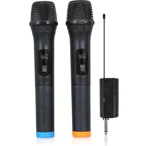 One for two wireless microphones home KTV conference outdoor mobile phone computer live K song handheld universal microphone