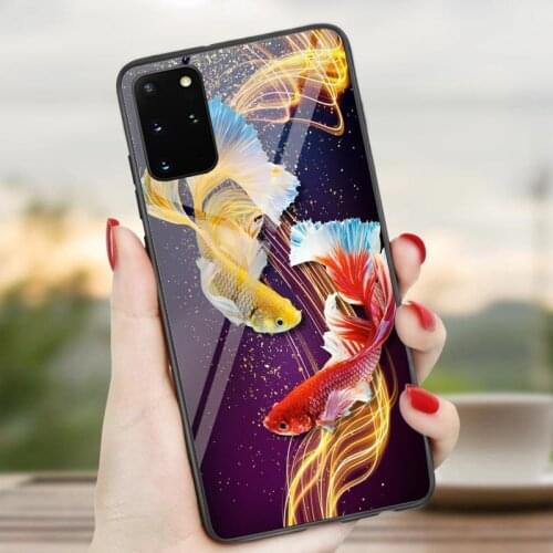 Samsung S20 S8 S9 S10 Plus Case For Phone Cover Case Tempered Glass For Note8 9 10 20 Plus S8 S9 S10 S20 S20 Plus Cases Soft