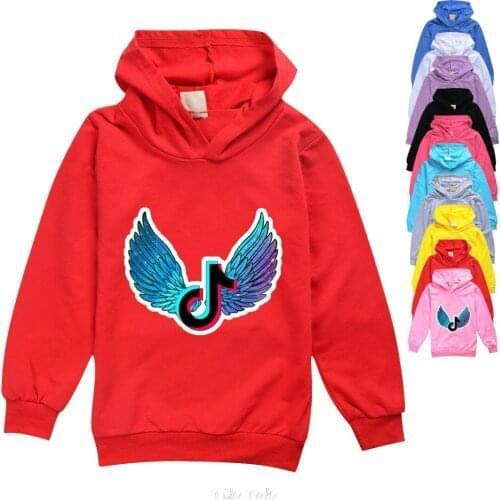 Kids Tik Tok Costume for Boys Girls Hoodies Coats Autumn Cotton Zipper Sweatshirt Full Sleeve Clothes Cartoon Jackets Unisex