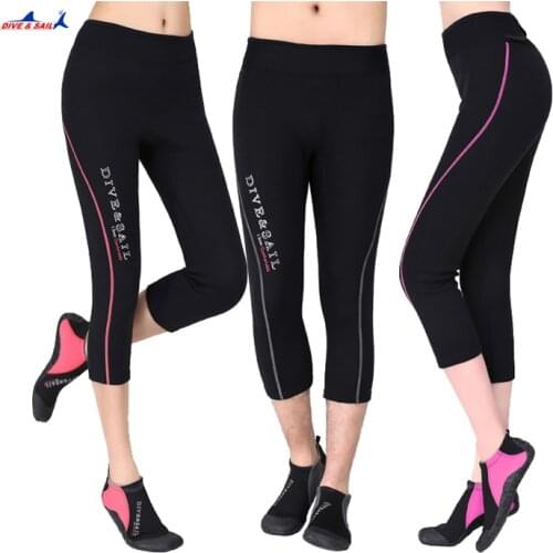 DIVE&SAIL 1.5MM Neoprene 3/4 Capri-pants Diving Cropped Trousers For Men Or Women Pants Rowing Sailing Surfing Snorkeling Warm