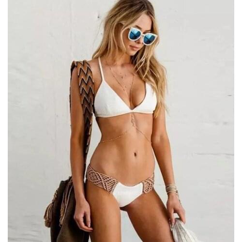 Miyouj Patchwork Print 2021 New Swimsuit Summer Bathing Suits Micro Thong Fashion Bikini Set WomenS Swimwear Halter Beachwear