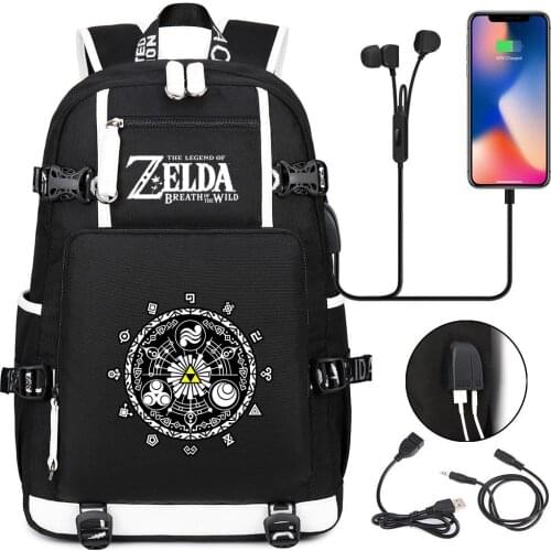 New Gamer Backpack Cosplay Breath of the Wild Eye Student Schoolbag Unisex Travel Shoulder Laptop Bags
