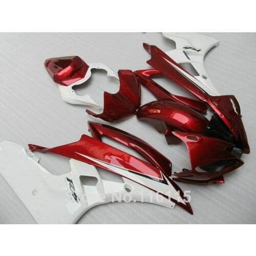 Fairing kit for yamaha r6 injection molding 2006 2007 red white fairings set YZF-R6 06 07 NB094