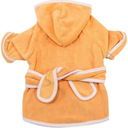 Pet Dog Clothes Pajamas Four Seasons Small and Medium-sized Teddy Golden Retriever Leisure Warm Water Absorbent Soft Bathrobe