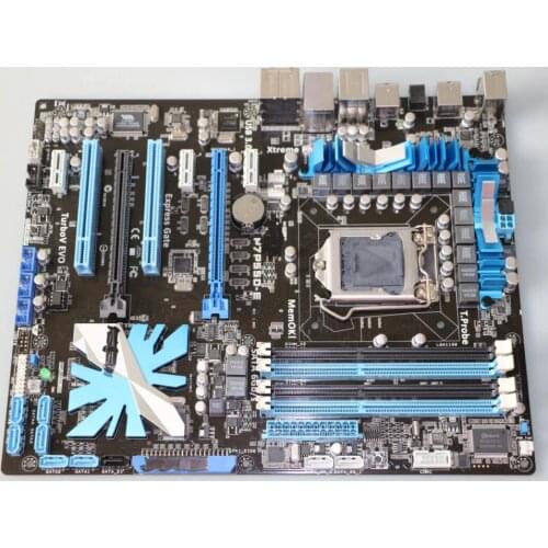 Original motherboard ASUS P7P55D-E DDR3 LGA 1156 P55 16GB for I5 I7 CPU USB2.0 USB 3.0 P55 Desktop motherborad