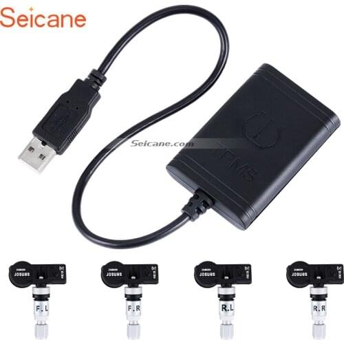 Portable Car USB TPMS with 4 Internal Sensors for Aftermarket Android radio Tire Pressure Monitoring Auto System