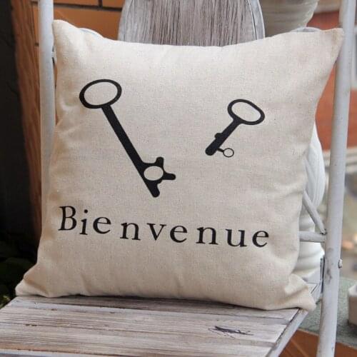 Sen Department of Supply cotton pillow cover art by pillowcase key pattern spot wholesale