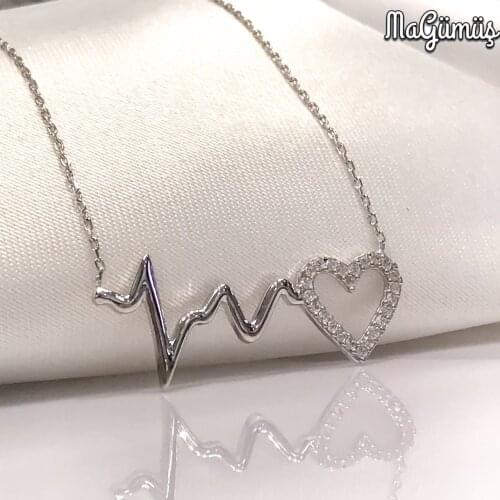 Heart Ritmi Wonderful Design Silver Heart Necklace