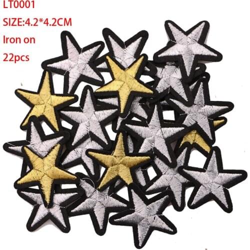 Random mixed delivery A total of 22 icons Cartoon Decorative Patch Pattern Embroidered Applique Patches For DIY Iron on Badges