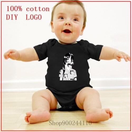 Horror Manga Junji Ito Shintaro Kago Girl Baby Bodysuit Cute Newborn Baby Rompers Summer Short Sleeve Bodysuits Babys Clothes