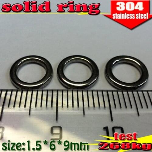 2016hot fishing solid rings size:1.5mm*6mm*9mm quantily 500pcs/lot best connector PROFESSIONAL QUALITY