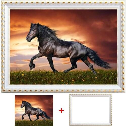 5D DIY Diamond Painting Horse Kits Diamond Embroidery Animal Mosaic Cross Stitch Handmade Gift