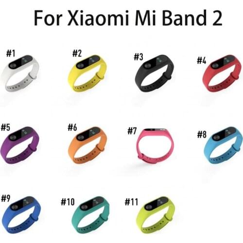 Colors Bracelet For Xiaomi Mi Band 2 Sport Strap Smart Watch Silicone Wrist Strap For Xiaomi Mi Band 2 Bracelet Smart Band