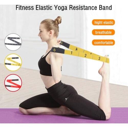 Yoga Stretch Band Segmented Tension Band Correction Posture Dance Training Elastic Band Gym Accessories