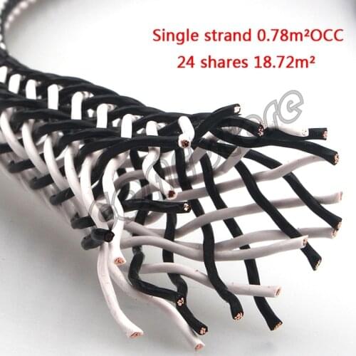 HIFI 8TC 7N OCC Copper Speaker Cable Hi-End Audio Speaker Wire Loudspeaker Cable