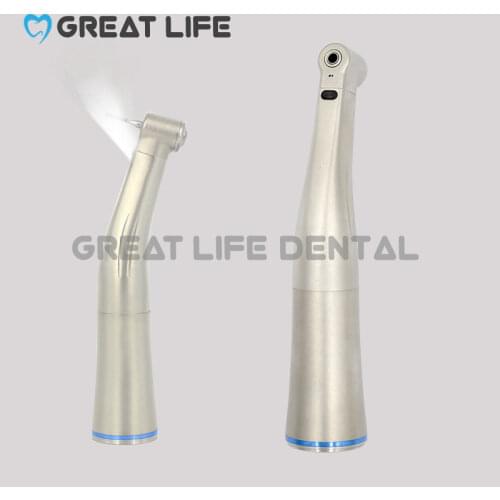 Dental Air Turbine 1:1 Fiber Optic Low Speed Handpiece Led Contra Angle Handpiece Contra Angle Handpiece