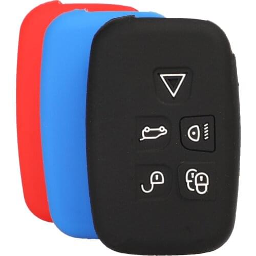 Kutery 10pcs/lot 5 Buttons Silicone Remote Car Key Fob Cover Case For Land Rover Range Rover Sport Vogue Evoque Discovery 4