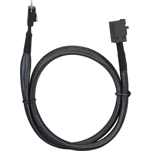 CableDeconn Mini SAS38P SFF-8654 to SAS SFF-8643 Server HDD Data Transmission Cable Server Data Cable 0.5m